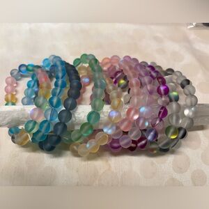 Mermaid multi-color glass bracelets